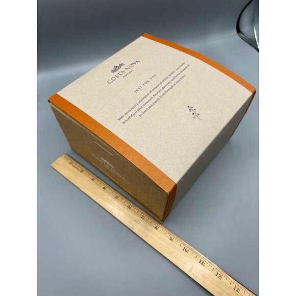 Costa Nova Set Of 4 Beaded Appetizer Plates White Portugal Stoneware 6.5-Inch - Picture 6 of 8